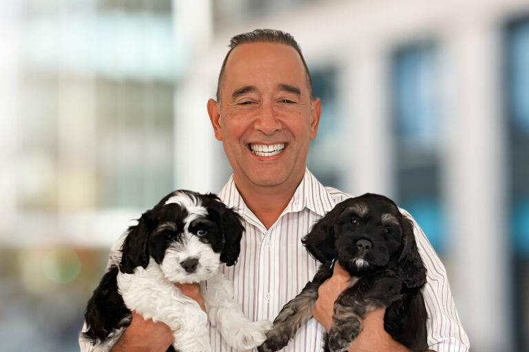 greg headshot puppies